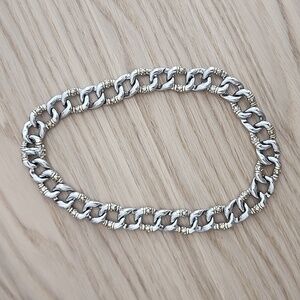 John Mederios Square Link Chain necklace